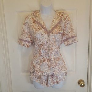 New Cosabella Amore Pajamas - SS top and boxer set  - sz Med (8-10)